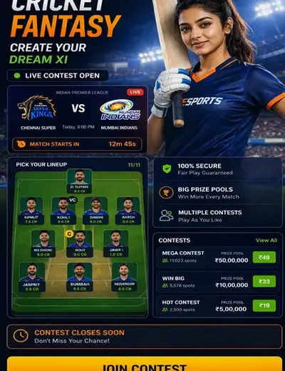 Radhe Exchange (radheexch app) fantasy cricket & matchday visual 3